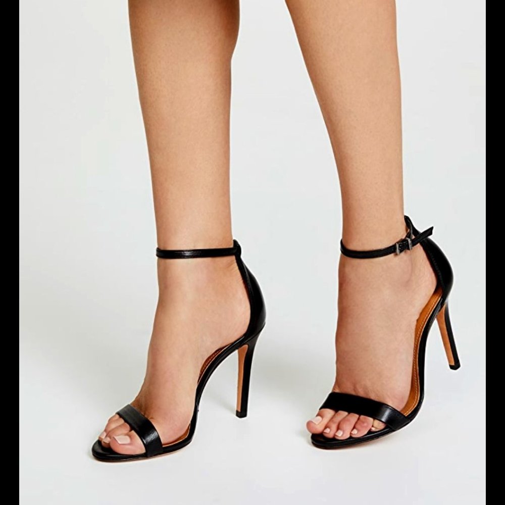 Schutz - Cadey Lee Black Patent Leather Sandal - Size 10